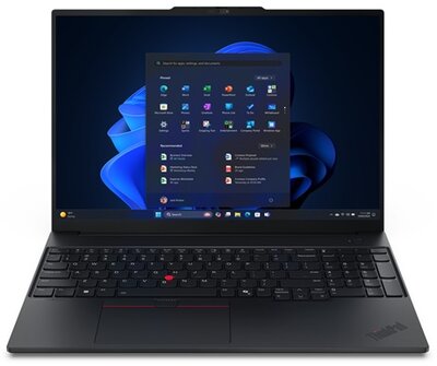 Lenovo ThinkPad E16 G3 Notebook (21SR009SHV) - 16.0" WQXGA, Intel Core Ultra 5-135H, 8GB RAM, 256GB SSD, Magyar billentyűzet, Operációs rendszer nélkül, 3 év garancia, Fekete színben