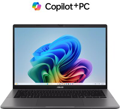 Asus Vivobook S14 Notebook (M3407HA-LY013W) - 14.0" WUXGA, AMD Ryzen 7-260, 16GB RAM, 1TB SSD, Magyar billentyűzet, Windows 11 Home, 3 év garancia, Szürke színben