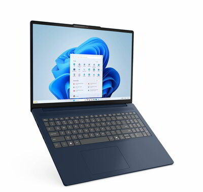 Lenovo IdeaPad Slim 3 Notebook (83K8004BHV) - 16.0" WUXGA, AMD Ryzen 5-7533HS, 16GB RAM, 1TB SSD, Magyar billentyűzet, Windows 11 Home S, 3 év garancia, Kék színben