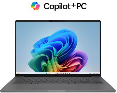 Asus ZenBook A14 Notebook (UX3407NA-QD041W) - 14.0" WUXGA OLED, Qualcomm Snapdragon X2 Elite X2E-88-100, 16GB RAM, 512GB SSD, Magyar billentyűzet, Windows 11 Home, 3 év garancia, Szürke színben