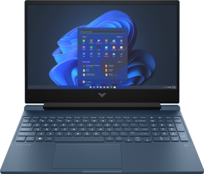 HP Victus 15-fb3013nh Gamer Notebook (C92W6EA) - 15.6" FullHD, AMD Ryzen AI 5-340, 24GB RAM, 1TB SSD, nVidia GeForce RTX 5050 8GB, Magyar billentyűzet, Windows 11 Home, 3 év garancia, Kék színben