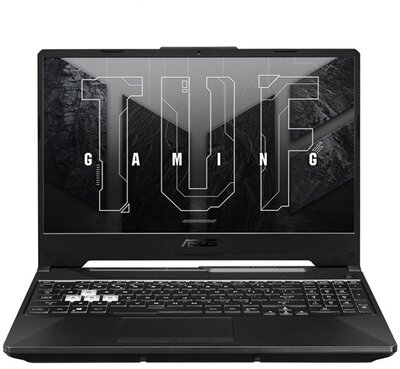 Asus TUF Gaming A15 Gamer Notebook (FA506NCG-HN206) - 16.0" WUXGA, AMD Ryzen 7 R7-7445HS, 16GB, 512GB SSD, nVidia GeForce RTX 3050 4GB, Magyar billentyűzet, Operációs rendszer nélkül, 3 év garancia, Fekete színben