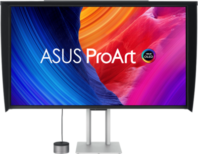 Asus PA278CV ProArt Monitor (PA32UCDMR-K) - 27" (3840x2160), 16:9, OLED, 500:1, 350cd, 0.1ms, HDMI, DisplayPort, USB Hub, 3 év garancia, Fekete színben