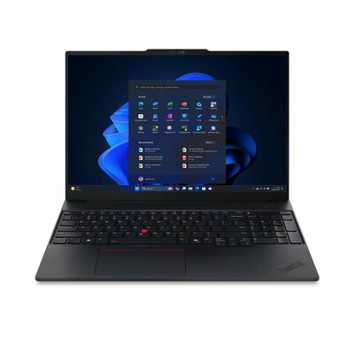 Lenovo ThinkPad E16 G3 Notebook (21SR009RHV) - 16.0" WQXGA, Intel Core Ultra 5-135H, 16GB RAM, 512GB SSD, Magyar billentyűzet, Operációs rendszer nélkül, 3 év garancia, Fekete színben