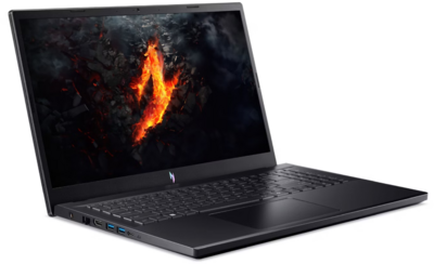 Acer Nitro V 15 Gamer Notebook (ANV15-A31-R3BU) - 15.6" FullHD, AMD Ryzen 5-150, 16GB RAM, 512GB SSD, nVidia GeForce RTX 5050 8GB, Magyar billentyűzet, Operációs rendszer nélkül, 3 év garancia, Fekete színben