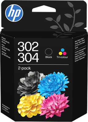 HP 302/304 Fekete és háromszínű tintapatron kombinált csomag (B82L1AE)