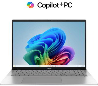 Asus Vivobook S16 Notebook (M3607HA-RP010) - 16.0" WUXGA, AMD Ryzen 7-260, 16GB RAM, 512GB SSD, Magyar billentyűzet, Operációs rendszer nélkül, 3 év garancia, Ezüst színben