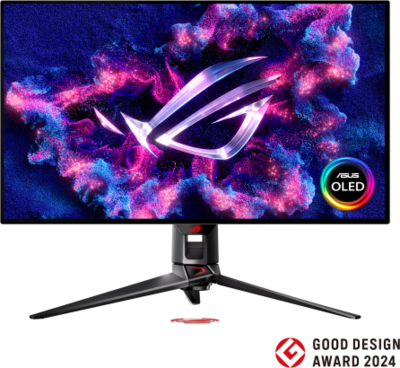 Asus ROG Swift PG32UCDP Gamer FreeSync Monitor (PG32UCDP) - 32" 4K (3840x2160) OLED, 16:9, 240Hz, FreeSync Premium, 1000:1, 600cd, 0.03ms, VESA, DisplayPort, 2xHDMI, USB, 3 év garancia, Fekete színben