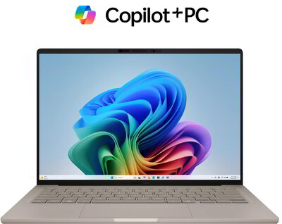Asus ZenBook A14 Notebook (UX3407QA-QD219W) - 14.0" WUXGA OLED, Qualcomm Snapdragon X X1-26-100, 16GB RAM, 512GB SSD, Magyar billentyűzet, Windows 11 Home, 3 év garancia, Szürke színben
