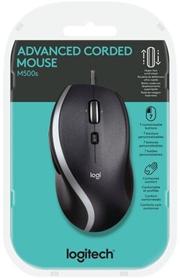 Logitech M500s Advanced Corded Vezetékes egér (910-005784) - Fekete színben