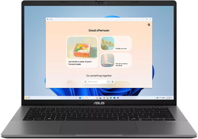 Asus Vivobook S14 Notebook (S3407CA-LY013) - 14.0" WUXGA, Intel Core Ultra 5-225H, 16GB RAM, 512GB SSD, Magyar billentyűzet, Operációs rendszer nélkül, 3 év garancia, Szürke színben