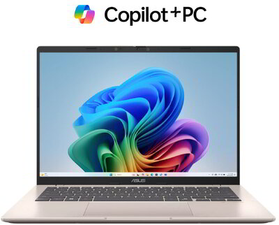 Asus Vivobook 14 Notebook (X1407QA-LY092W) - 14.0" WUXGA, Qualcomm Snapdragon X X1-26-100, 16GB RAM, 1TB SSD, Magyar billentyűzet, Windows 11 Home, 3 év garancia, Arany színben