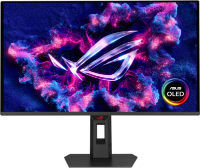 Asus ROG Strix Gamer Monitor (XG27AQDNG) - 26.5" QHD (2560x1440) OLED, 16:9, 330Hz, 1500000:1, 360cd, 0.03ms, VESA, HDMI, DisplayPort, USB Type-C, 3 év garancia, Fekete színben