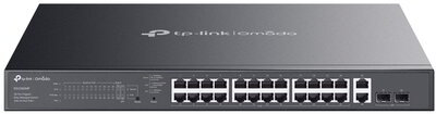 TP-LINK Switch 26x1000Mbps (24xPOE+) +2xGigabit SFP kombó Fémházas Easy Smart (Omada) (ES228GMP)