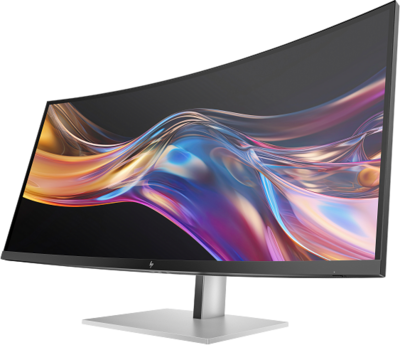 HP Series 7 Pro 738pu Ívelt Monitor (8K167AA) - 38" WQHD+ (3840x1600), IPS, 21:9, 2000:1, 400nit, 5ms, HDMI, DisplayPort, USB-C, 3 év garancia, Fekete-ezüst színben