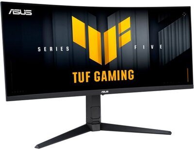 Asus VG34WQML5A TUF Ívelt Gaming Monitor (VG34WQML5A) - 34.0" WQHD (3440x1440), 21:9, VA LED, 250Hz, 4000:1, 400cd, 0.5ms, HDMI, DisplayPort, VESA, 3 év garancia, Fekete színben