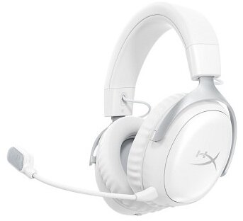 HP HyperX Cloud III S vezeték nélküli fejhallgató mikrofonnal (AX6G1AA) - Fehér színben