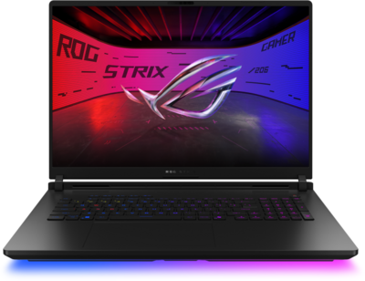 Asus ROG Strix SCAR G835 Gamer Notebook (G835LXG-TQ415W) - 18.0" 4K (3840x2400), Intel Core Ultra 9-290HX, 64GB RAM, 2TB SSD, nVidia GeForce RTX 5090 24GB, Magyar billentyűzet, Windows 11 Home, 3 év garancia, Sötétszürke színben