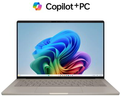 Asus ZenBook A14 Notebook (UX3407QA-QD330W) - 14.0" WUXGA OLED, Qualcomm Snapdragon X1-26-100, 16GB RAM, 512GB SSD, Magyar billentyűzet, Windows 11 Home, 3 év garancia, Szürke színben