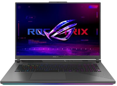 Asus ROG Strix G18 Gamer Notebook (G814PM-S8114OA) - 18.0" WUXGA, AMD Ryzen 9-8940HX, 32GB RAM, 512GB SSD, nVidia GeForce RTX 5060 8GB, Magyar billentyűzet, Operációs rendszer nélkül, hálózati adapter nélkül, 3 év garancia, Sötétszürke színben