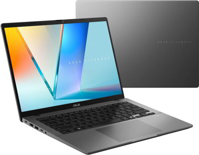 Asus Vivobook S14 Notebook (S3407AA-SF016W) - 14.0" WUXGA OLED, Intel Core Ultra 7-355, 16GB RAM, 1TB SSD, Magyar billentyűzet, Windows 11 Home, 3 év garancia, Szürke színben