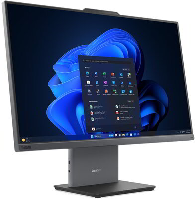 Lenovo ThinkCentre neo 50a 24 Gen 6 LNL All In One számítógép (13QH000JHX) - 23.8" FullHD Multi-touch, Intel Core Ultra 5 226V, 16GB RAM, 512GB SSD, Magyar billentyűzet és egér, Operációs rendszer nélkül, 3 év garancia, Szürke színben