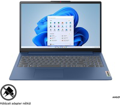 Lenovo IdeaPad Slim 3 Notebook (82XM01BJHV) - 15.6" FullHD, AMD Ryzen 7-5825U, 16GB RAM, 512GB SSD, Magyar billentyűzet, Windows 11 Home, 3 év garancia, Kék színben