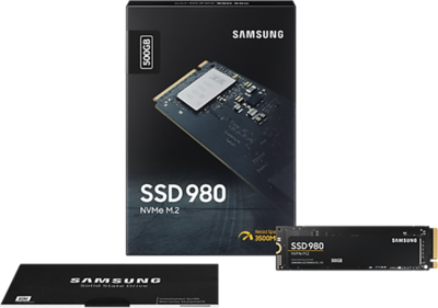 Samsung 980 PCIe 3.0 NVMe M.2 SSD 500GB (MZ-V8V500BW) - M.2, PCIe 3.0, 4x NVMe, TLC, 300 TBW elméleti élettartam