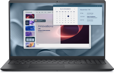 Dell Pro 15 Essential Notebook (PV15250_RPLU_001_P8L_UBU) - 15.6" FullHD, Intel Core i5-1334U, 8GB RAM, 512GB SSD, Magyar billentyűzet, Operációs rendszer nélkül, 3 év garancia, Fekete színben