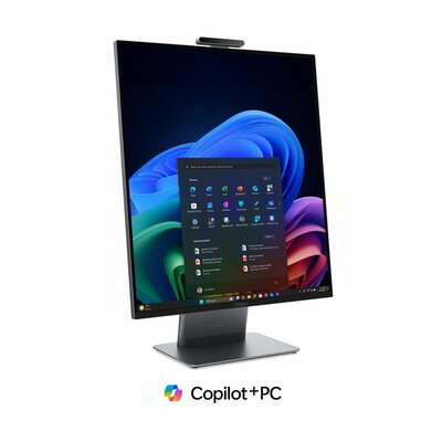 Lenovo ThinkCentre X AIO All In One számítógép (13H4000QHX) - 27.6" QHD (2560x2880), Intel Core Ultra 5-325, 16GB RAM, 512GB SSD, Magyar billentyűzet és egér, Windows 11 Professional, 3 év garancia, Szürke színben