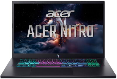 Acer Nitro V 17 Gamer Notebook (ANV17-I31-99NE) - 17.3" FullHD, Intel Core 7-240H, 16GB RAM, 1TB SSD, nVidia GeForce RTX 5070 8GB, Magyar billentyűzet, Operációs rendszer nélkül, 3 év garancia, Fekete színben