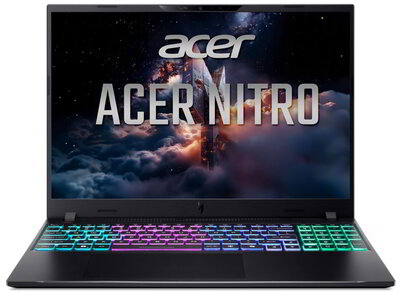 Acer Nitro V 16 Gamer Notebook (ANV16S-I51-799G) - 16.0" WUXGA , Intel Core Ultra 7-355, 16GB RAM, 1TB SSD, nVidia GeForce RTX 5070 8GB, Magyar billentyűzet, Operációs rendszer nélkül, 3 év garancia, Fekete színben