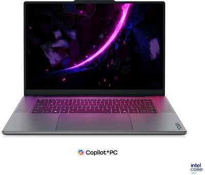 Lenovo Yoga Pro 9 Notebook (83SF004CHV) - 16.0" 2.8K (2880x1800) OLED Multi-touch, Intel Core Ultra 7-356H, 32GB RAM, 1TB SSD, nVidia GeForce RTX 5050 8GB, Magyar billentyűzet, Windows 11 Professional, 3 év garancia, Szürke színben