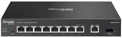 TP-LINK Switch 8x2.5Gbps(8xPOE++) + 1x10Gbps +1xSFP+ Fémházas Easy Smart (ES210XPP-M2)