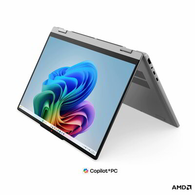 Lenovo IdeaPad 5 2in1 Notebook (83UM003CHV) - 15.3" WUXGA (1920x1200) Multi-touch IPS, AMD Ryzen AI 7-445, 16GB RAM, 512GB SSD, Magyar billentyűzet, Operációs rendszer nélkül, hálózati adapter nélkül, 3 év garancia, Szürke színben