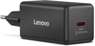 Lenovo Mini USB-C 65W GaN Charger (40AW65WBEU) hálózati töltő adapter, Fekete színben