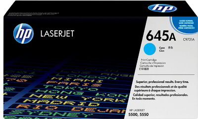 HP 645A Cyan (Ciánkék) Laserjet toner (C9731A)