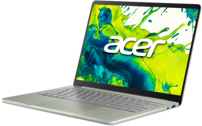 Acer Swift Air Notebook (SFA14-I31-51HN) - 14.0" WUXGA OLED, Intel Core 5-320, 12GB RAM, 512GB SSD, Magyar billentyűzet, Windows 11 Home, 3 év garancia, Zöld színben