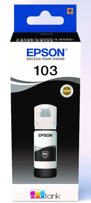 Epson 103 EcoTank Black (Fekete) eredeti nagytöltetű tintatartály - 65 ml (C13T00S14A)