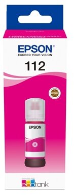 Epson 112 EcoTank Pigment Magenta (Bíbor) eredeti nagytöltetű tintatartály - 70 ml (C13T06C34A)