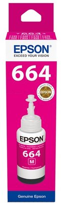 Epson T6643 Magenta (Bíbor) eredeti nagytöltetű tintatartály - 70 ml (C13T66434A)