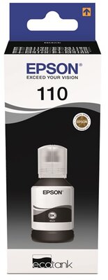 Epson 110 EcoTank Pigment Black (Pigment Fekete) eredeti nagytöltetű tintatartály - 120 ml (C13T03P14A)