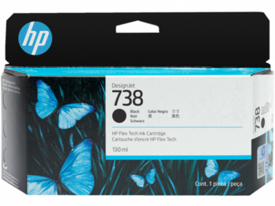 HP 738 Black (Fekete) eredeti DesignJet tintapatron (498N4A) - 130 ml
