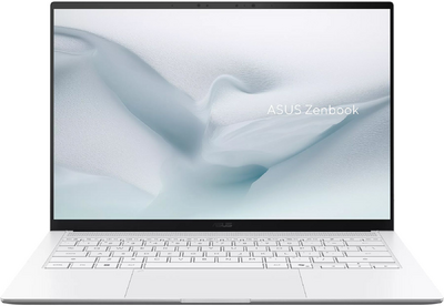 Asus ZenBook S14 Notebook (UM5406GA-QJ282W) - 14.0" WUXGA OLED, AMD Ryzen AI 9-465, 16GB, 512GB, Magyar billentyűzet, Windows 11 Home, 3 év garancia, Fehér színben