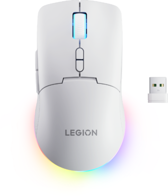 Lenovo Legion M220 Wireless RGB Gaming Mouse Vezeték nélküli egér (GY51V60437) - Fehér színben