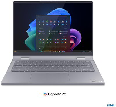 Lenovo ThinkBook 14 2in1 G5 Notebook (22AR002UHV) - 14.0" WUXGA Multi-touch, Intel Core Ultra 7-355, 32GB RAM, 1TB SSD, Magyar billentyűzet, Windows 11 Professional, 3 év garancia, Szürke színben