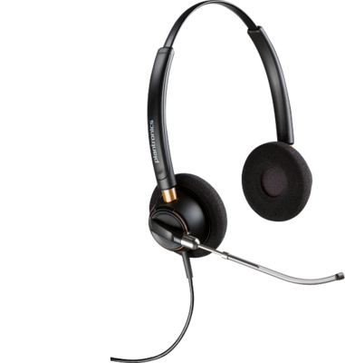 HP Poly EncorePro 520V kétfüles VoiceTube headset Disconnect technológiával (783P9AA)