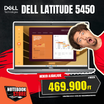 Dell Latitude 5450 Notebook (N012L545014EMEA_VP_UBU) - 14.0" FullHD, Intel Ultra 7-155U, 16GB RAM, 512GB SSD, Magyar billentyűzet, Operációs rendszer nélkül, 3 év garancia, Szürke színben