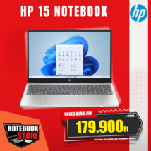 HP 15-fd0049nh Notebook (AY7G2EA) - 15.6" FullHD, Intel Core i5-1334U, 16GB RAM, 512GB SSD, Magyar billentyűzet, Operációs rendszer nélkül, 3 év garancia, Kék/ezüst színben