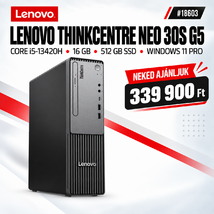 Lenovo ThinkCentre neo 30s G5 SFF (13DK0028HX) - Intel Core i5-13420H, 16GB RAM, 512GB SSD, Windows 11 Professional - SFF Házas számítógép, 3 év helyszíni garancia